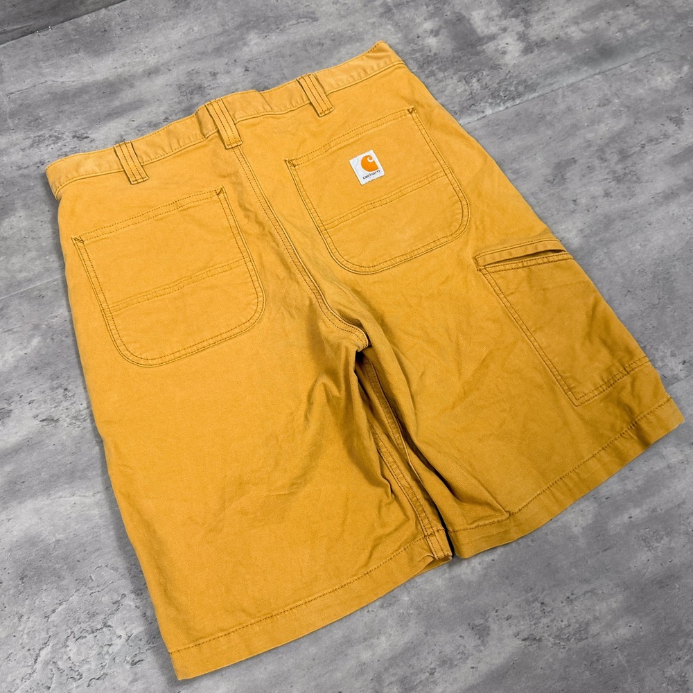 Y2K's 00's Carhartt Tan Kaki Carpenter Baggy Relax Wide Legged Canvas Shorts